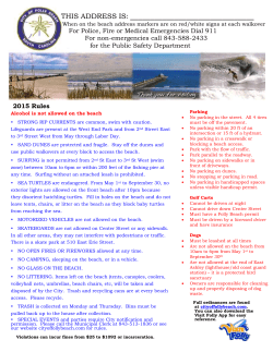 2015 Rules - City of Folly Beach