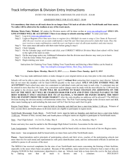 MHSAA Track Meet Compliance Form