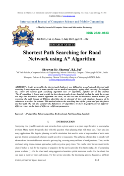 Shortest Path Searching for Road Network using A* Algorithm