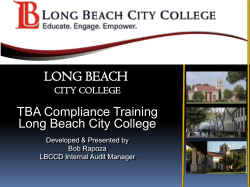 TBA - Long Beach City College