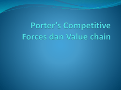 Porter*s Competitive Forces dan Value chain