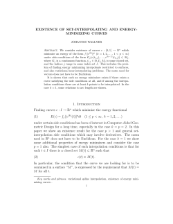 Existence of set-interpolating and energy
