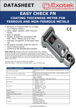 Coating Thickness meter Easy Check FN