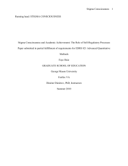 Running head: STEREOTYPE BELIEFS