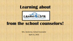 Learning about from the counselors!