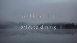 private dining - Aquavit London