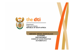 amended broad -based black economic empowerment codes