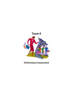 Team E Performance Assessment Performance Assessment Tactical