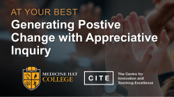 Generating Postive Change with Appreciative Inquiry