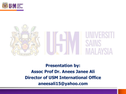Anees Janee Ali (Universiti Sains Malaysia)