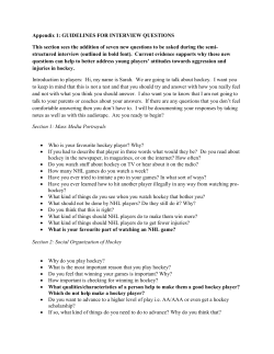 Appendix 1: GUIDELINES FOR INTERVIEW QUESTIONS