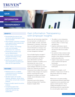 Gain Information Transparency with Employer Insights