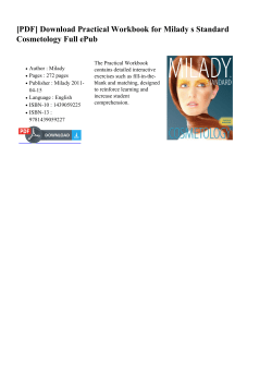 Practical Workbook for Milady s Standard