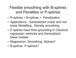 Flexible smoothing with B-splines and Penalties or P