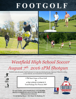 Team of Four - Foot Golf/Cookout $360