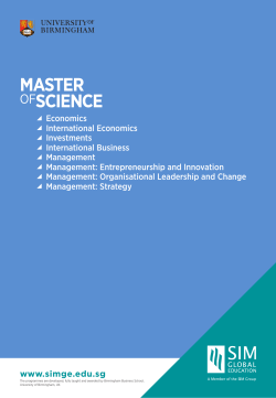 Master of Science (Economics)