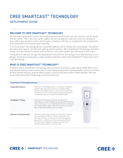 Cree SmartCast&reg; Technology Deployment Guide