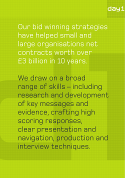 Our bid winning strategies have helped small and large