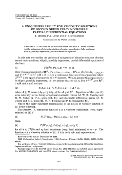 a uniqueness result for viscosity solutions of second order fully