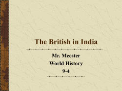 The British in India