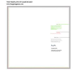 game board - Bang Wee Games