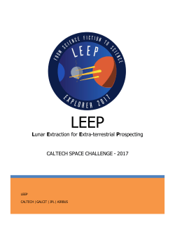 Lunar Extraction for Extra-terrestrial Prospecting CALTECH SPACE