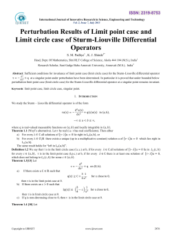 Perturbation Results of Limit point case and Limit circle