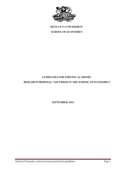 kenyatta universirty school of economics