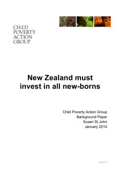 New Zealand must invest in all new-borns