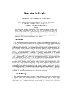 Proceedings of the the EuroHaptics 2010 Special Symposium
