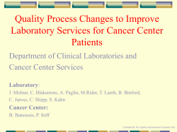 Quality Process Changes to Improve Patient