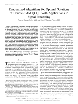 Randomized Algorithms for Optimal Solutions of Double