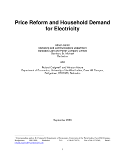 Price Reform and Household Demand for