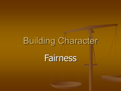 FAIRNESS - TeacherWeb