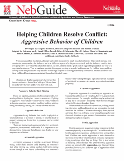 Aggressive Behavior of Children - University of Nebraska&ndash;Lincoln