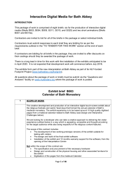 Interactive Digital Media for Bath Abbey