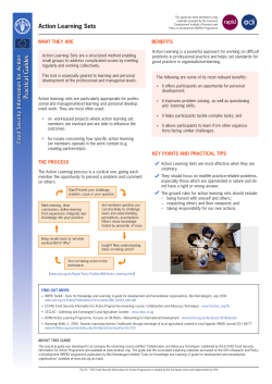 ACTION LEARNING SETS