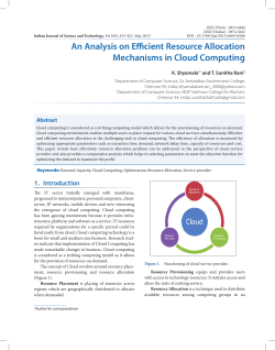 An Analysis on Efficient Resource Allocation Mechanisms in Cloud