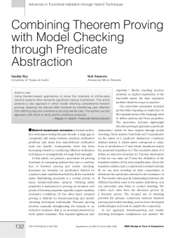 Combining Theorem Proving with Model Checking through