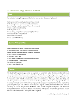 5.0 Growth Strategy and Land Use Plan