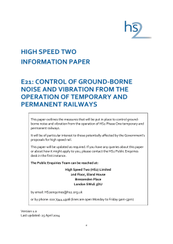 high speed two information paper e21: control of ground