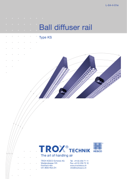 Ball diffuser rail