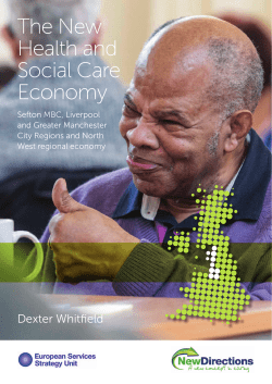 The New Health and Social Care Economy