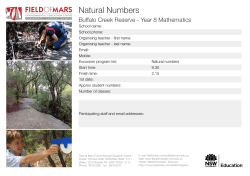 Natural Numbers Sample Worksheet