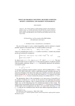 SINGULAR PARABOLIC EQUATIONS, MEASURES SATISFYING