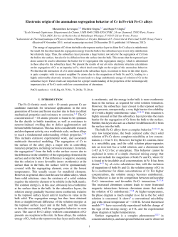 Electronic origin of the anomalous segregation behavior of Cr