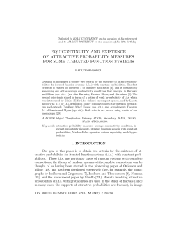 equicontinuity and existence of attractive probability measures for