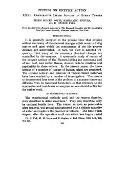 STUDIES ON ENZYME ACTION XXXI