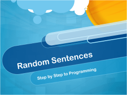 Random Sentences