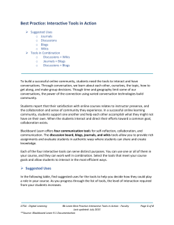 Best Practice: Interactive Tools in Action